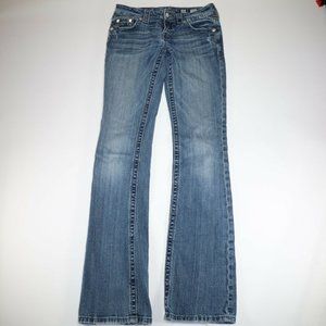 MISS ME Women Boot Cut Cowgirl Blue Jeans JP5508 S